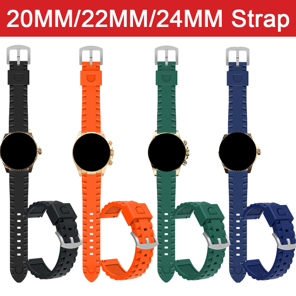 Silicone Watch Band 22Mm - Cinturino in silicone morbido per 20mm