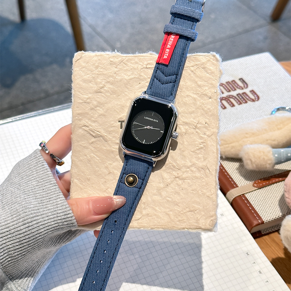 Canvas Strap Watch - Nuovo elegante orologio quadrato con cinturino