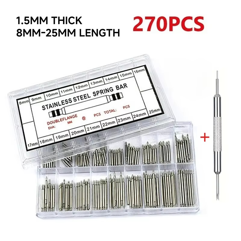 Spring Bar Tool Set - Set di 270 barre a molla