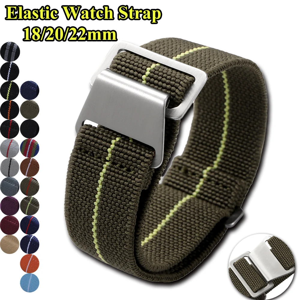 Parachute Strap Elastic - Cinturino per orologio elastico 18mm 20mm