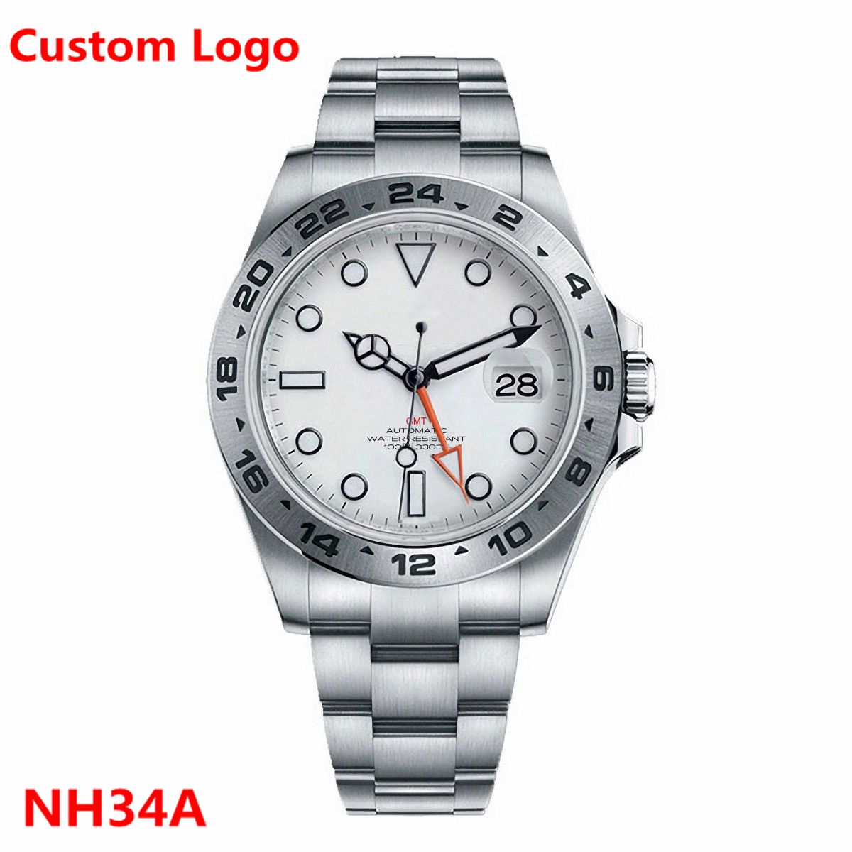 Stainless Bracelet Diver - Personalizzato di Lusso 39mm NH34 Meccanico