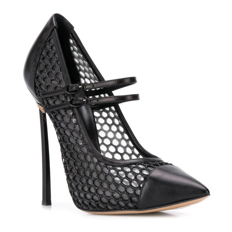 Mesh Strap Metal - Sexy Mesh Patchwork Punta a punta