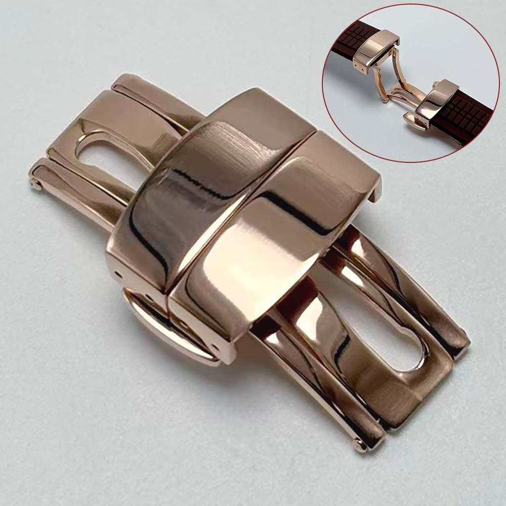 Butterfly Clasp Deployant - Chiusura per Orologio in Acciaio Inossidabile