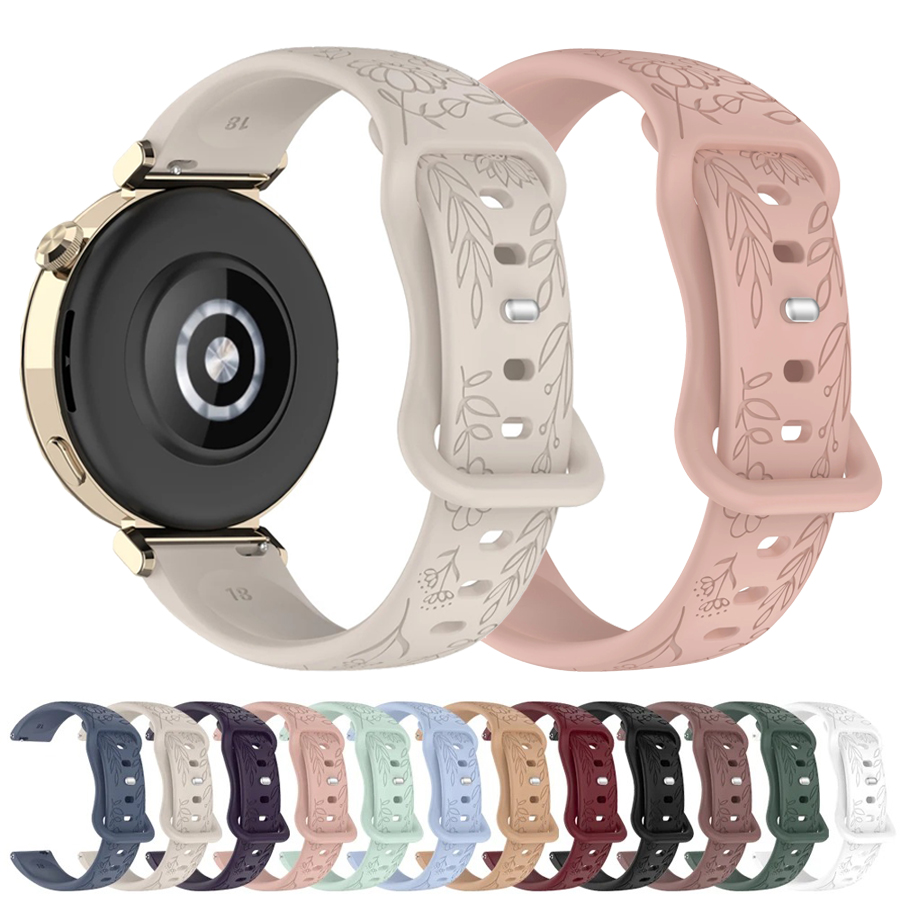 Silicone Watch Band 22Mm - Cinturino in silicone 3D con fiori