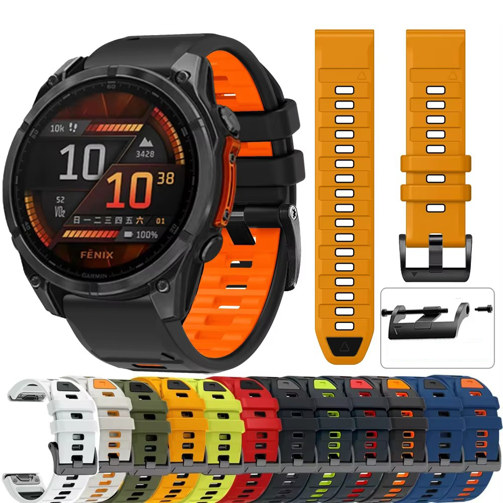 Silicone Watch Band 22Mm - Cinturino in Silicone QuickFit 26mm 22mm