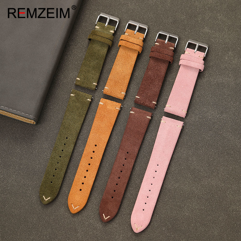 Suede Strap Watch - Cinturino per Orologio Unisex in Pelle