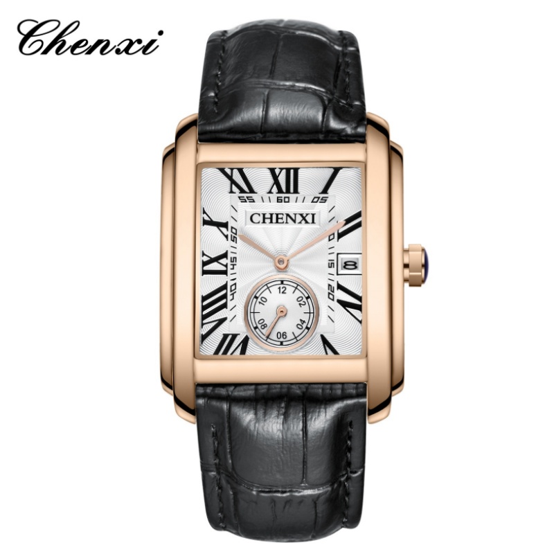 Leather Watch Band Men - CHENXI 8216 Orologi da polso classici