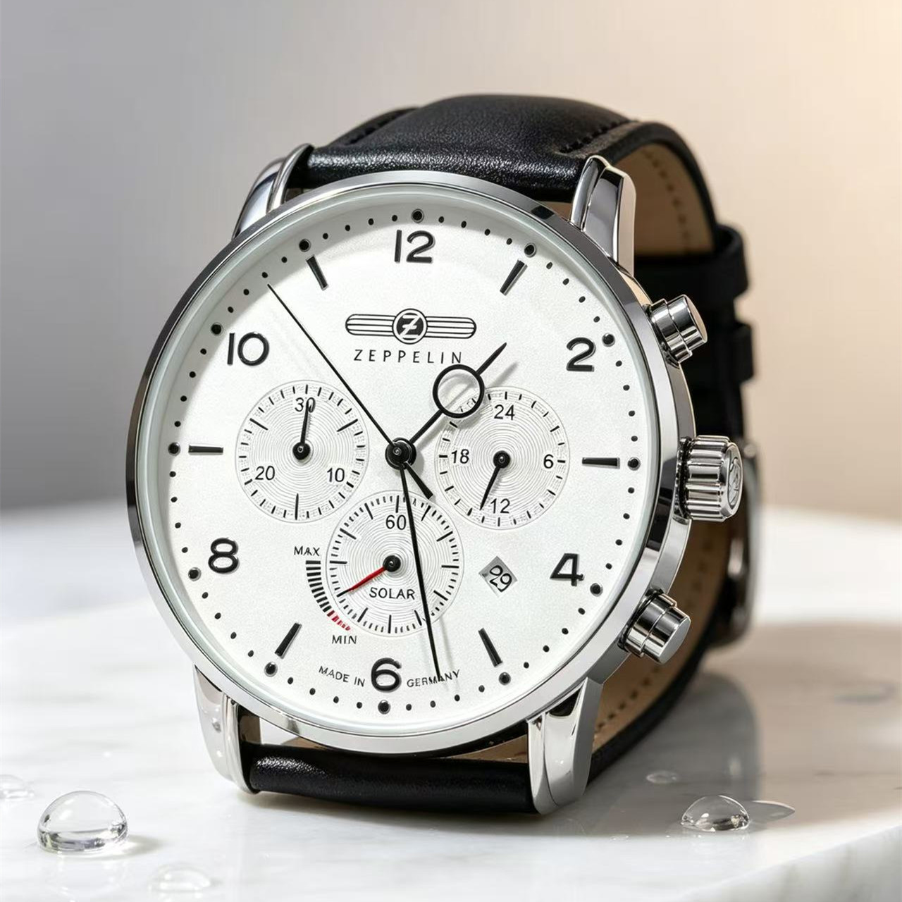 Leather Watch Band Men - Orologio da Uomo Zeppelin Airship Automatico