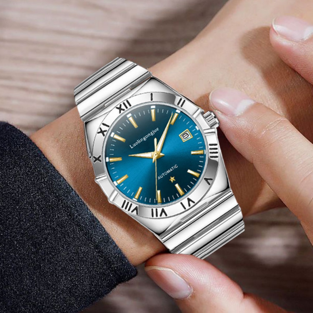 Butterfly Clasp Deployant - Orologio da uomo casual di marca