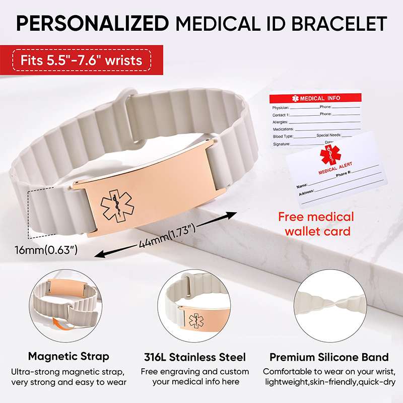 Braccialetto Medico Personaliz - Silicone Band Women recensione e prezzo