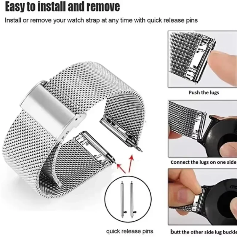 22mm 20mm Mesh Loop per Garmin - Milanese Loop Magnetic recensione e prezzo