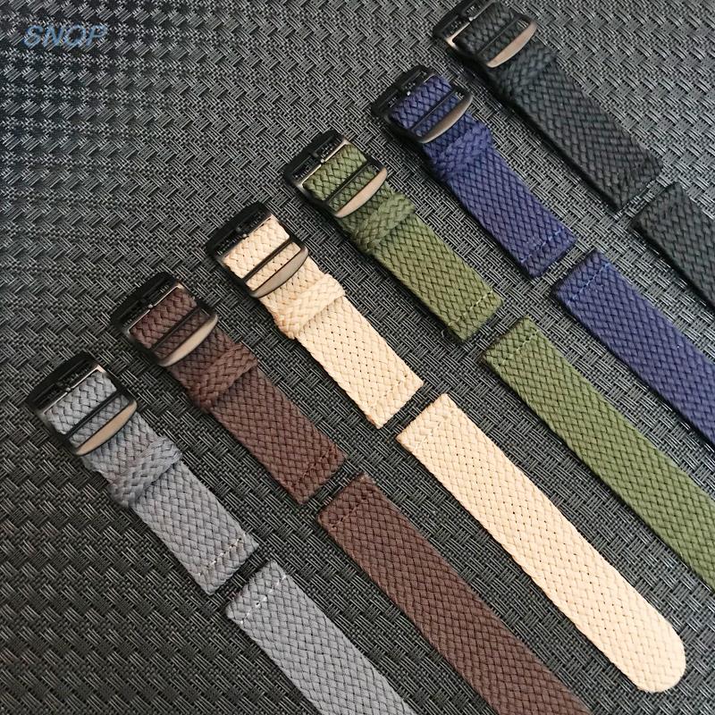 20mm 22mm Nero Navy tinta unit - Perlon Strap Woven recensione e prezzo