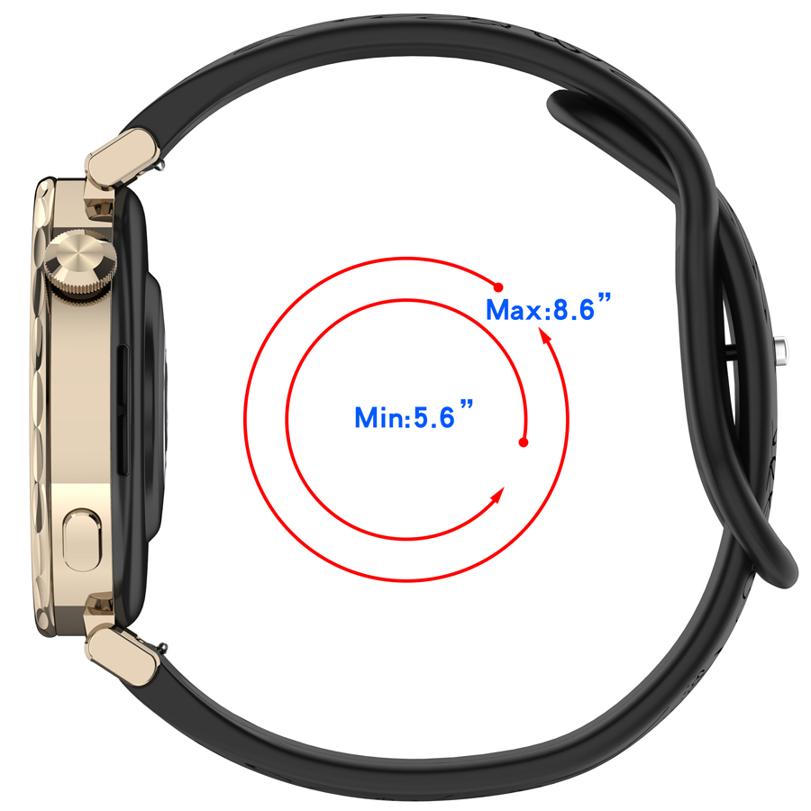 Cinturino in silicone 3D con f - Silicone Watch Band 22Mm recensione e prezzo