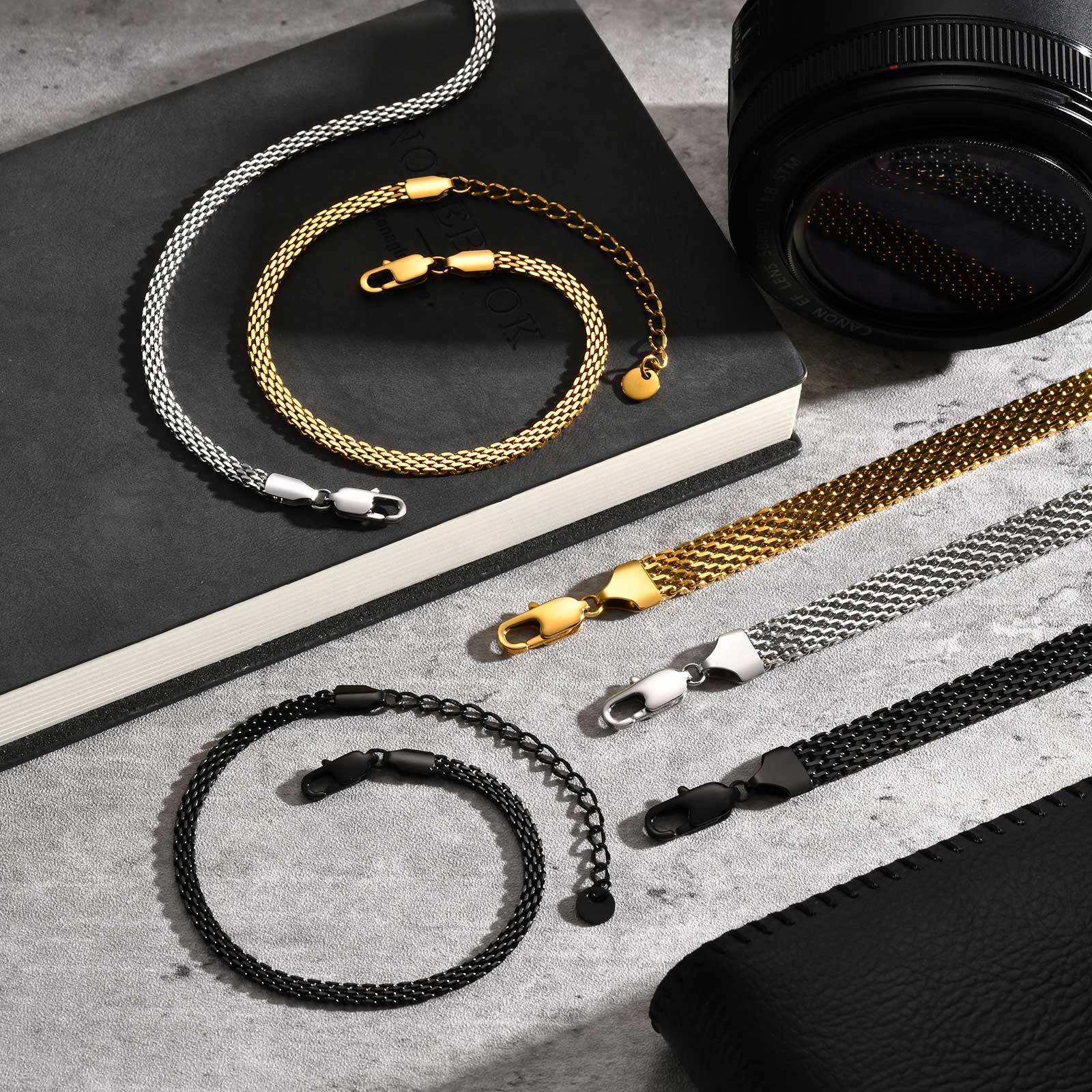 Bracciale a catena con cinturi - Mesh Strap Metal recensione e prezzo