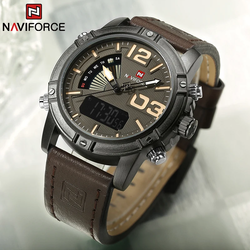 NAVIFORCE Orologio da uomo del - Leather Watch Band Men recensione e prezzo