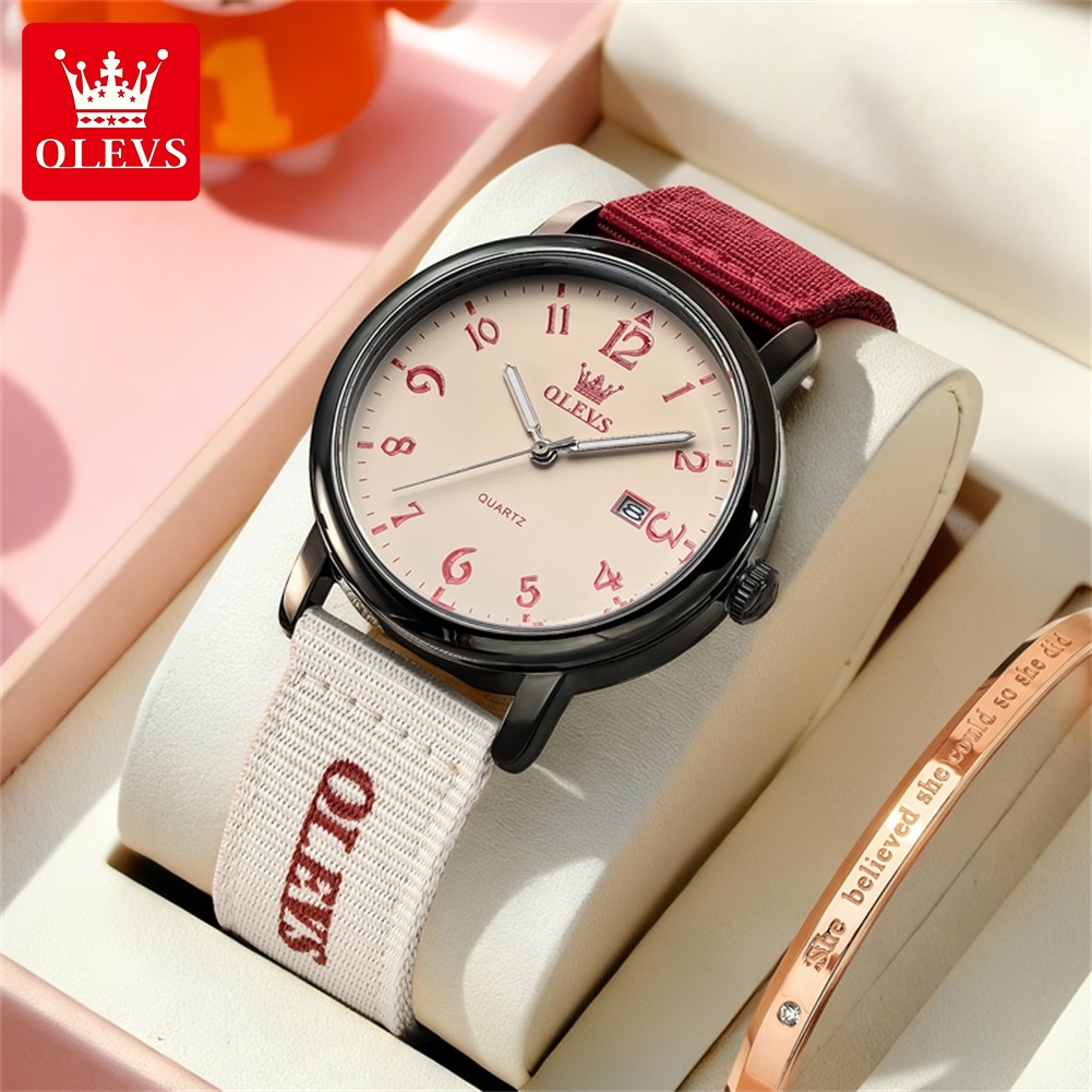 OLEVS Nuovo Orologio al Quarzo - Canvas Strap Watch recensione e prezzo
