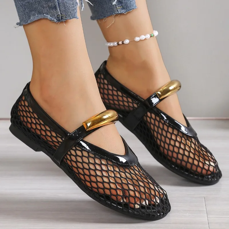 Sandali da donna estivi traspi - Mesh Strap Metal recensione e prezzo