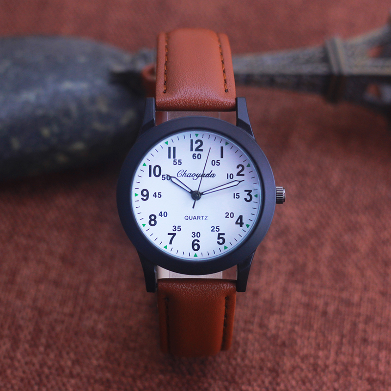 Chaoyada moda uomo ragazzi cin - Leather Watch Band Men recensione e prezzo