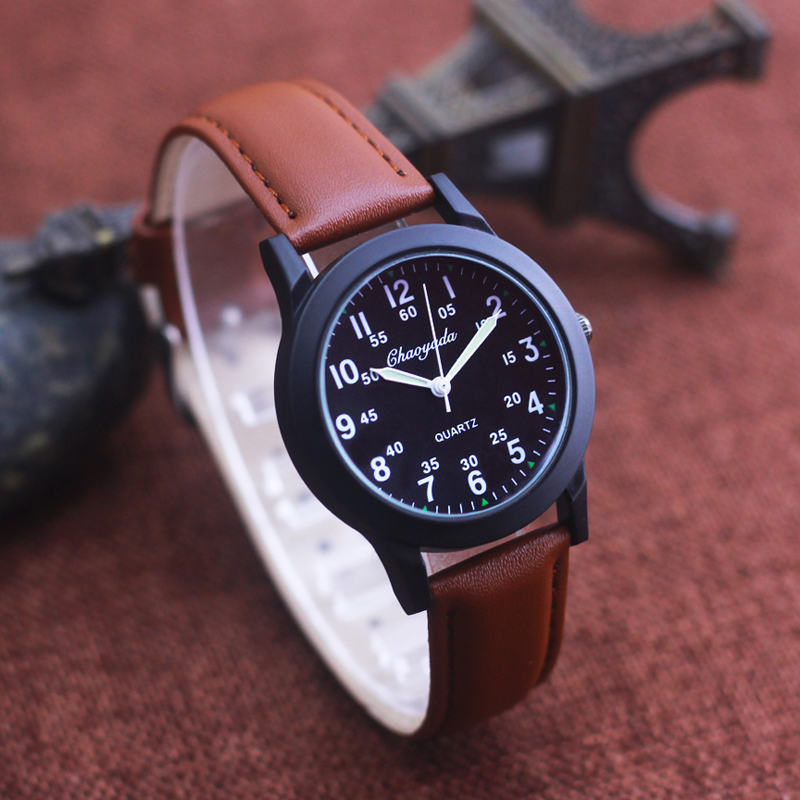 Chaoyada moda uomo ragazzi cin - Leather Watch Band Men recensione e prezzo