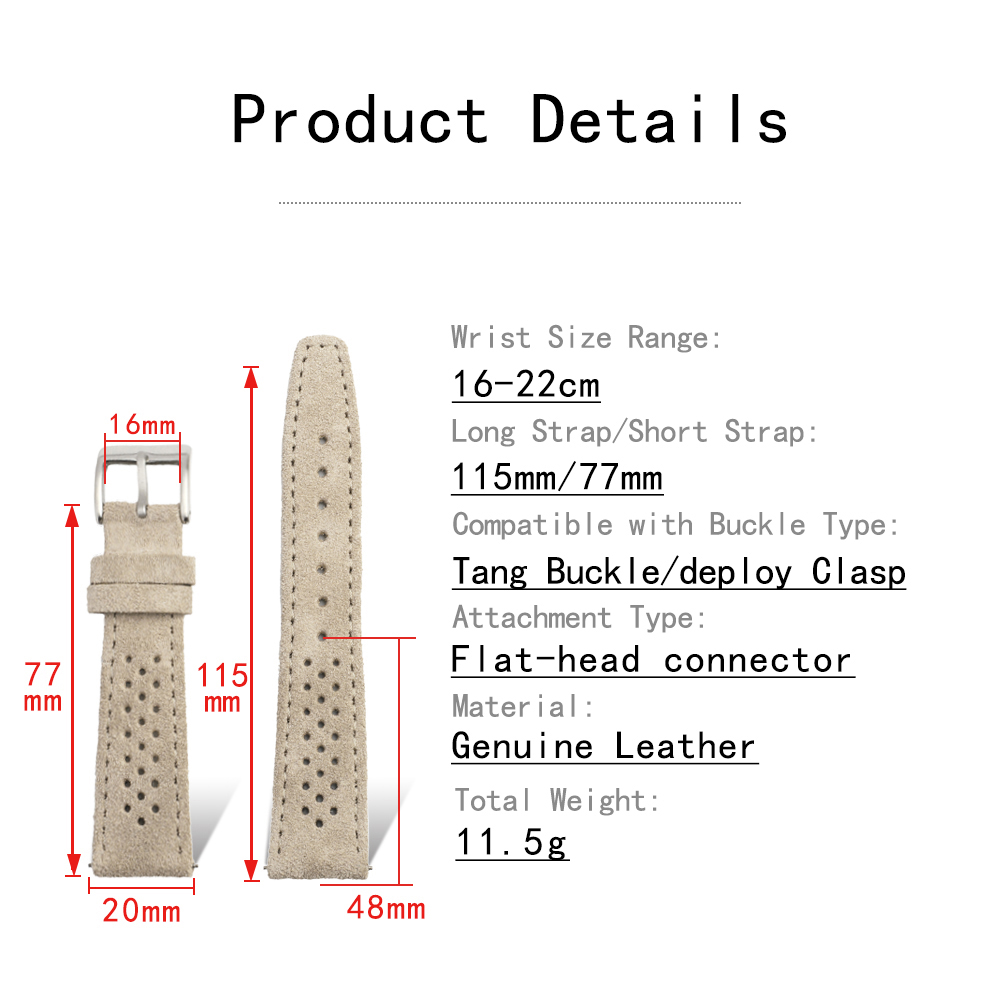 Cinturino per Orologio in Pell - Suede Strap Watch recensione e prezzo